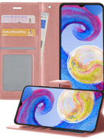 BTH BTH Samsung Galaxy A04s Hoesje Bookcase - Rose Goud