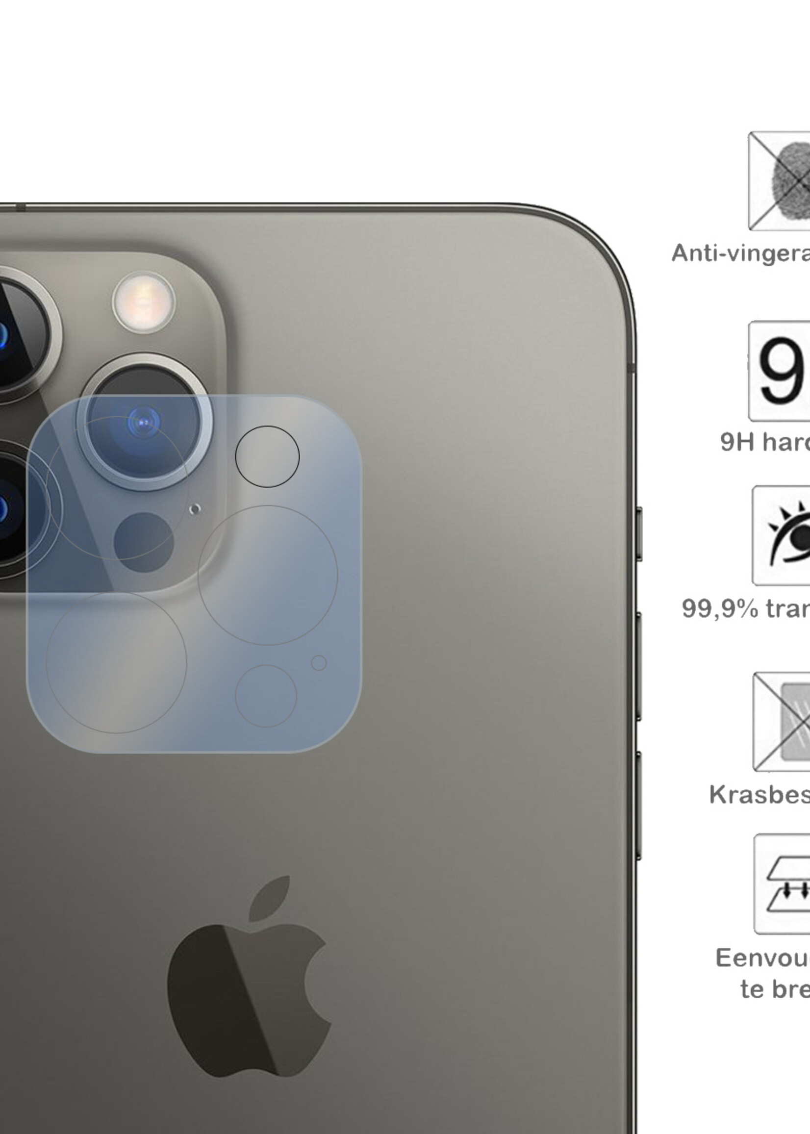 BTH Screenprotector voor iPhone 14 Pro Max Screenprotector Glas Camera Protectie - Screenprotector voor iPhone 14 Pro Max Camera Screen Protector