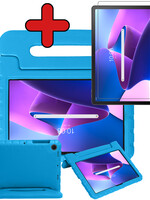 BTH BTH Lenovo Tab M10 Plus (3e generatie) Kinderhoes Met Screenprotector - Blauw