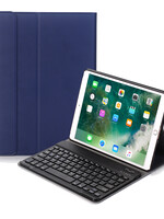 BTH BTH iPad 10.2 2021 Toetsenbordhoes Met Screenprotector - Donkerblauw