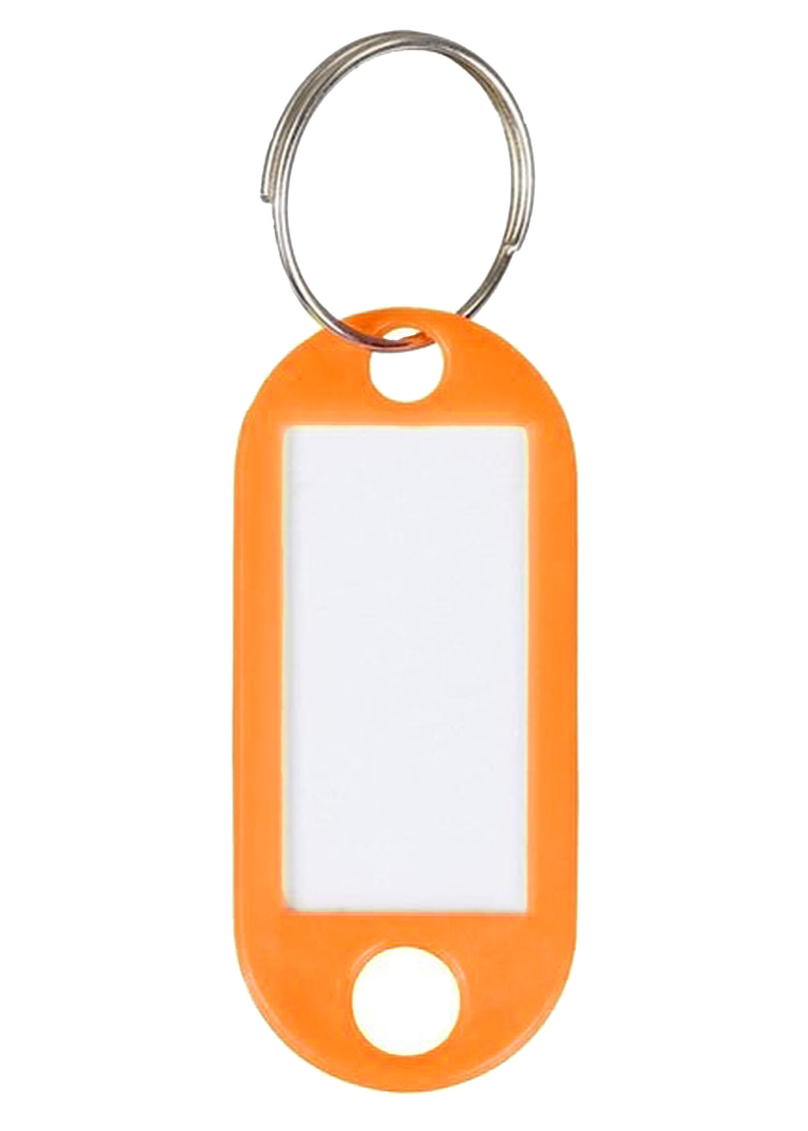 BTH Sleutellabels Sleutelhanger Bagagelabel Sleutellabel Gekleurde Naamlabels Label - Oranje - 50 PACK