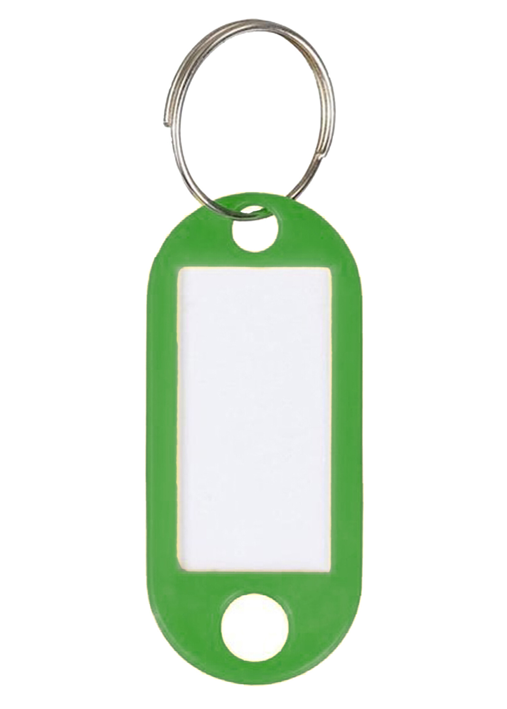 BTH Sleutellabels Sleutelhanger Bagagelabel Sleutellabel Gekleurde Naamlabels Label - Groen - 5 PACK