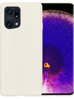 BTH BTH OPPO Find X5 Hoesje Siliconen - Wit