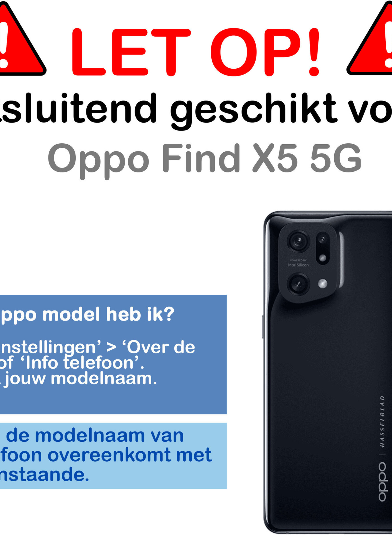 BTH Hoesje Geschikt voor OPPO Find X5 Hoesje Siliconen Case Hoes Met 2x Screenprotector - Hoes Geschikt voor OPPO X5 Hoes Cover Case - Donkerblauw