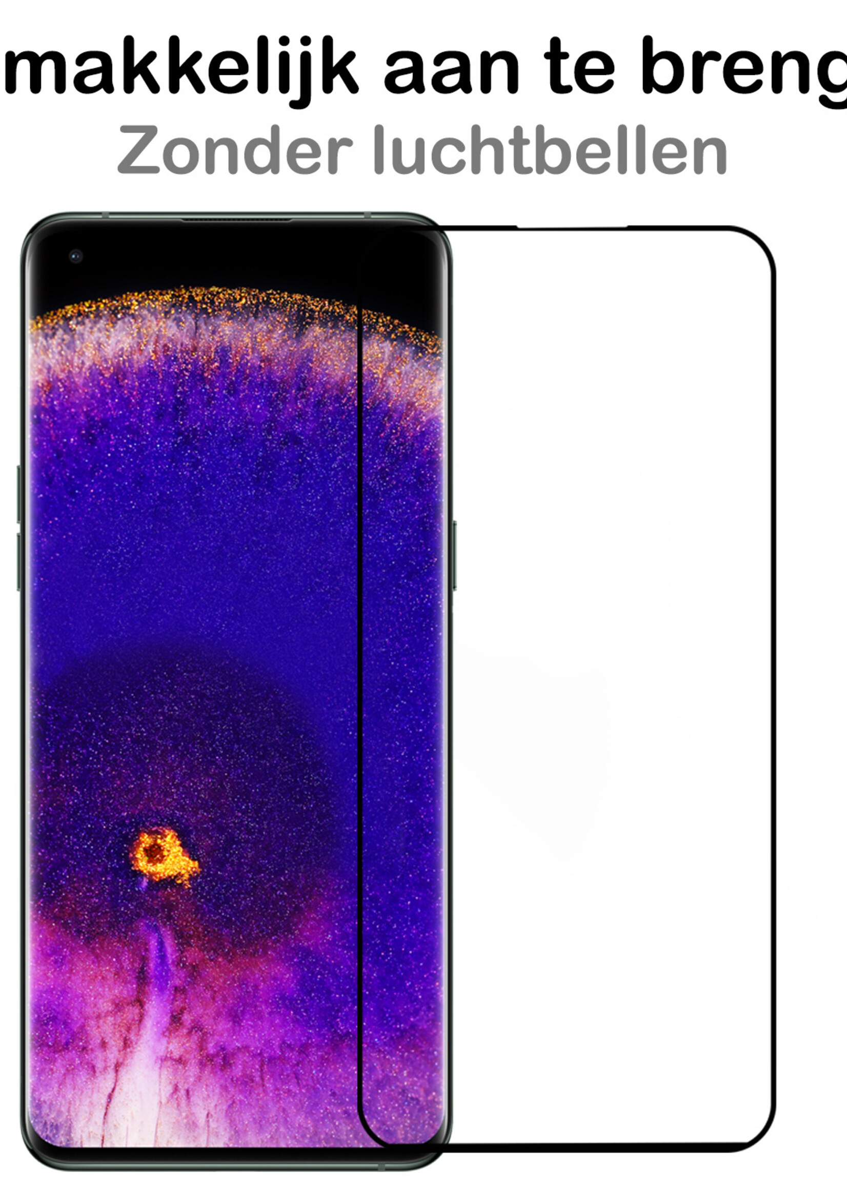 BTH Hoesje Geschikt voor OPPO Find X5 Hoesje Siliconen Case Hoes Met 2x Screenprotector - Hoes Geschikt voor OPPO X5 Hoes Cover Case - Groen