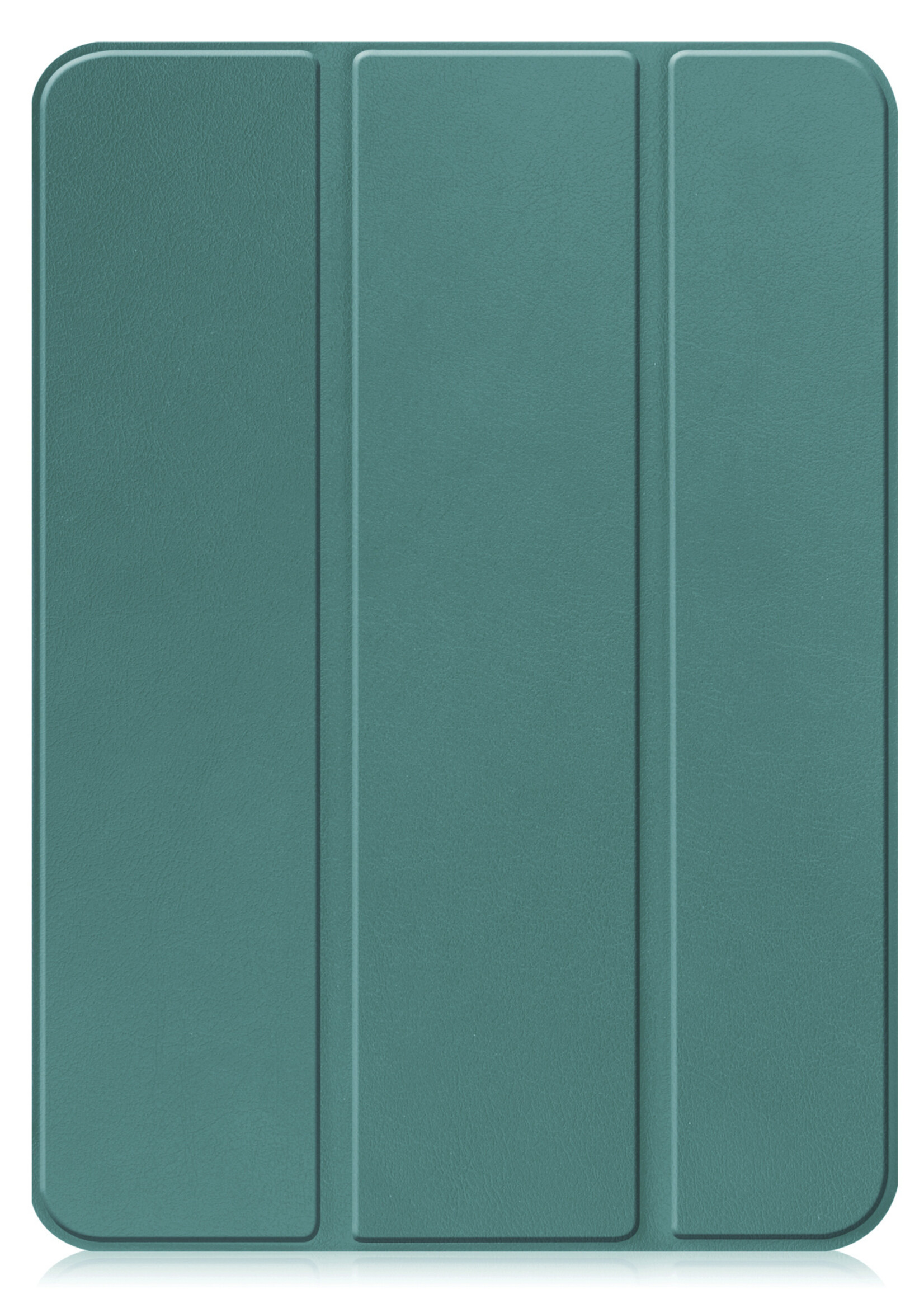 BTH iPad 2022 Hoesje Book Case Luxe Cover Hoes - iPad 10 2022 Hoesje Bookcase - Donker Groen