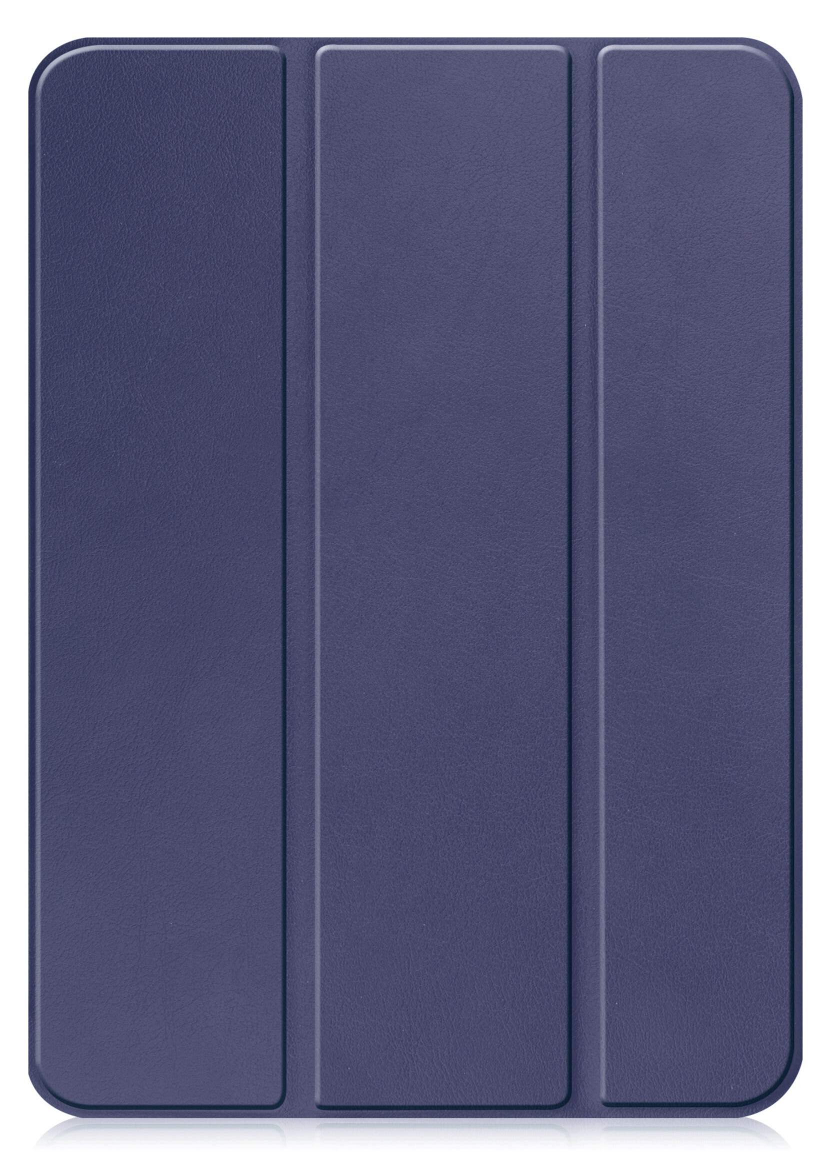 BTH Hoes Geschikt voor iPad 2022 Hoes Book Case Hoesje Trifold Cover Met Screenprotector - Hoesje Geschikt voor iPad 10 Hoesje Bookcase - Donkerblauw