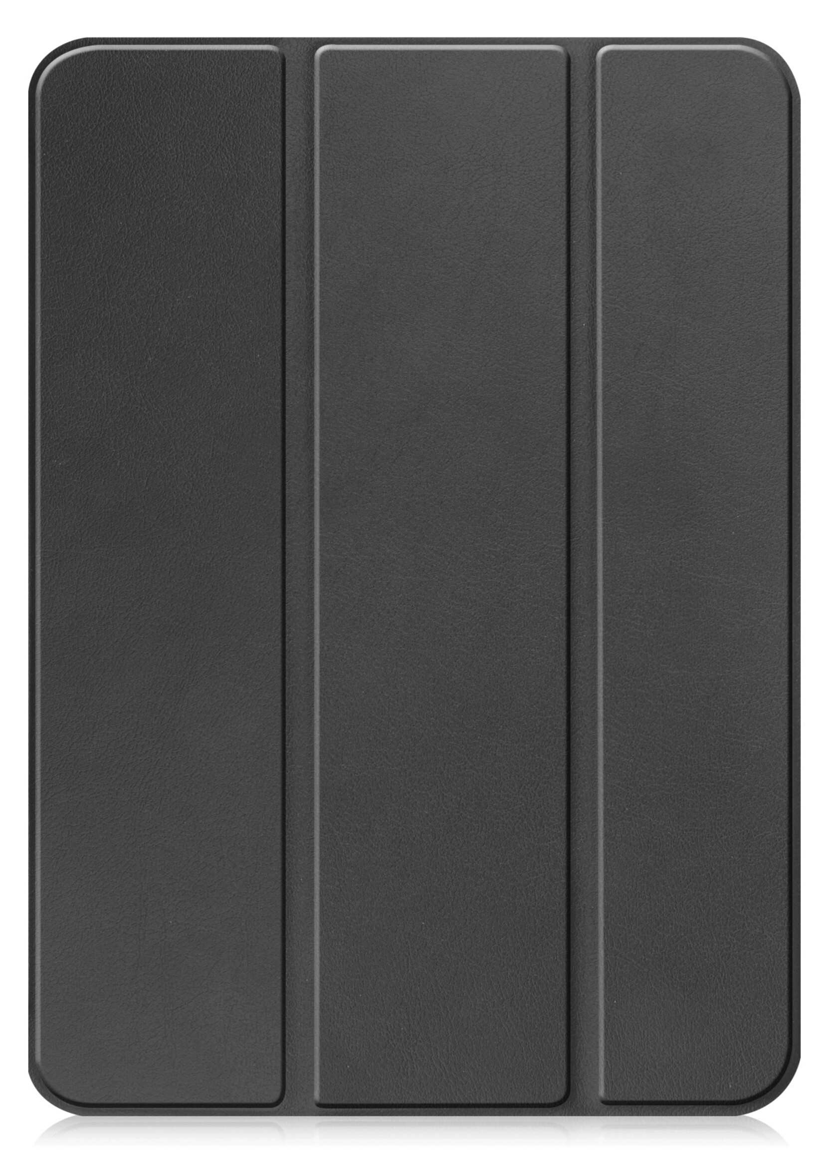 BTH Hoes Geschikt voor iPad 2022 Hoes Book Case Hoesje Trifold Cover Met Screenprotector - Hoesje Geschikt voor iPad 10 Hoesje Bookcase - Zwart