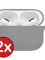 BTH BTH AirPods Pro 2 Hoesje - Grijs - 2 PACK