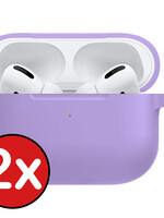 BTH BTH AirPods Pro 2 Hoesje - Lila - 2 PACK