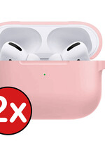 BTH BTH AirPods Pro 2 Hoesje - Lichtroze - 2 PACK