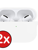 BTH BTH AirPods Pro 2 Hoesje - Wit - 2 PACK