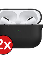 BTH BTH AirPods Pro 2 Hoesje - Zwart - 2 PACK