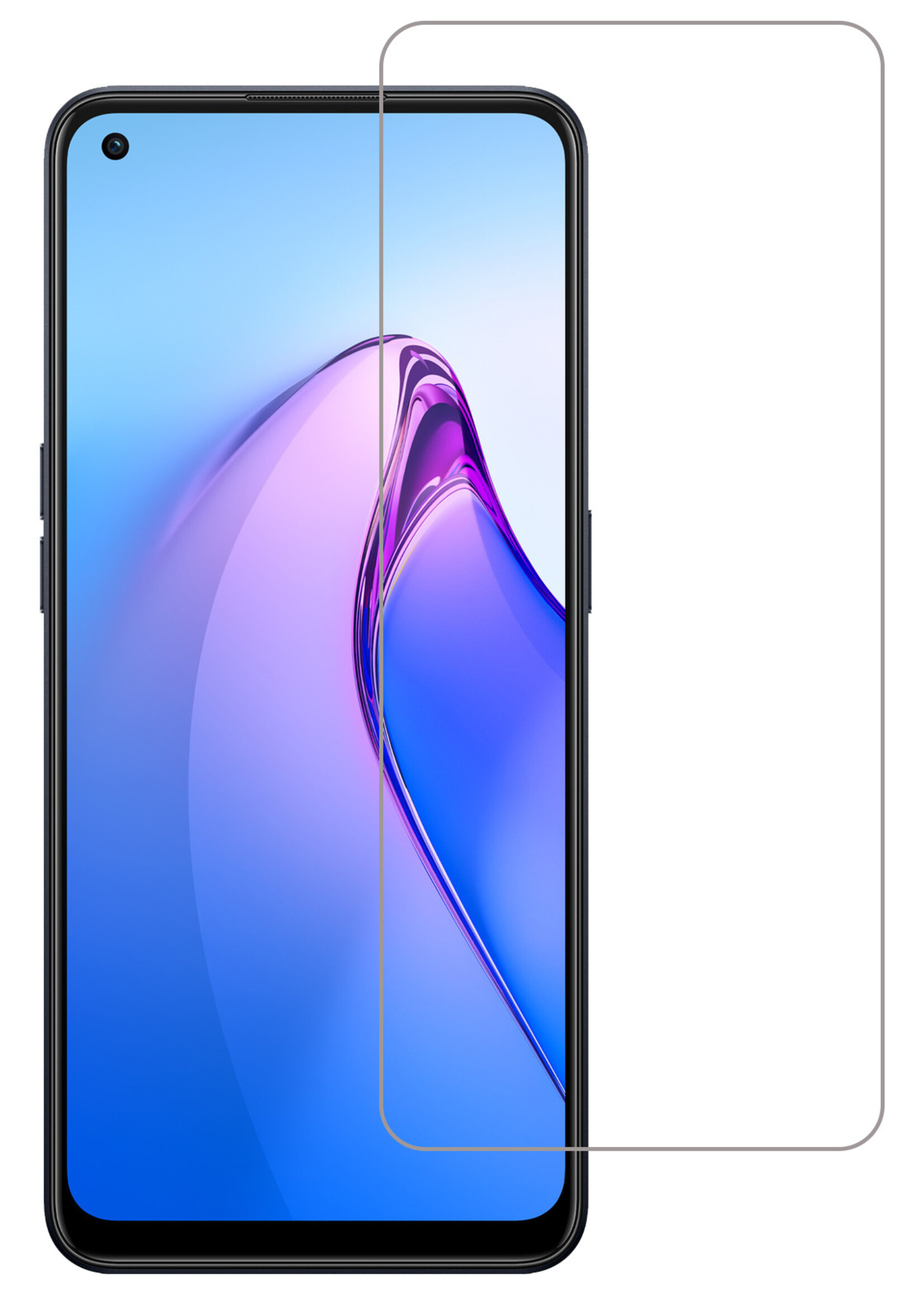 BTH Oppo Reno8 Screenprotector Glas Gehard Tempered Glass - Oppo Reno8 Screen Protector Screen Cover