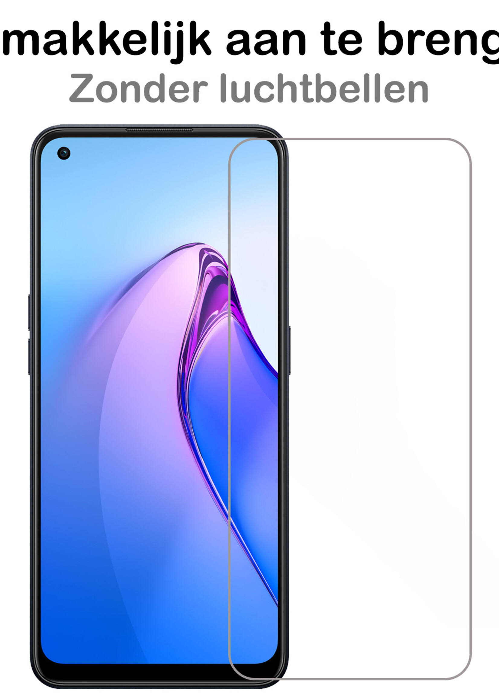 BTH Oppo Reno8 Screenprotector Glas Gehard Tempered Glass - Oppo Reno8 Screen Protector Screen Cover