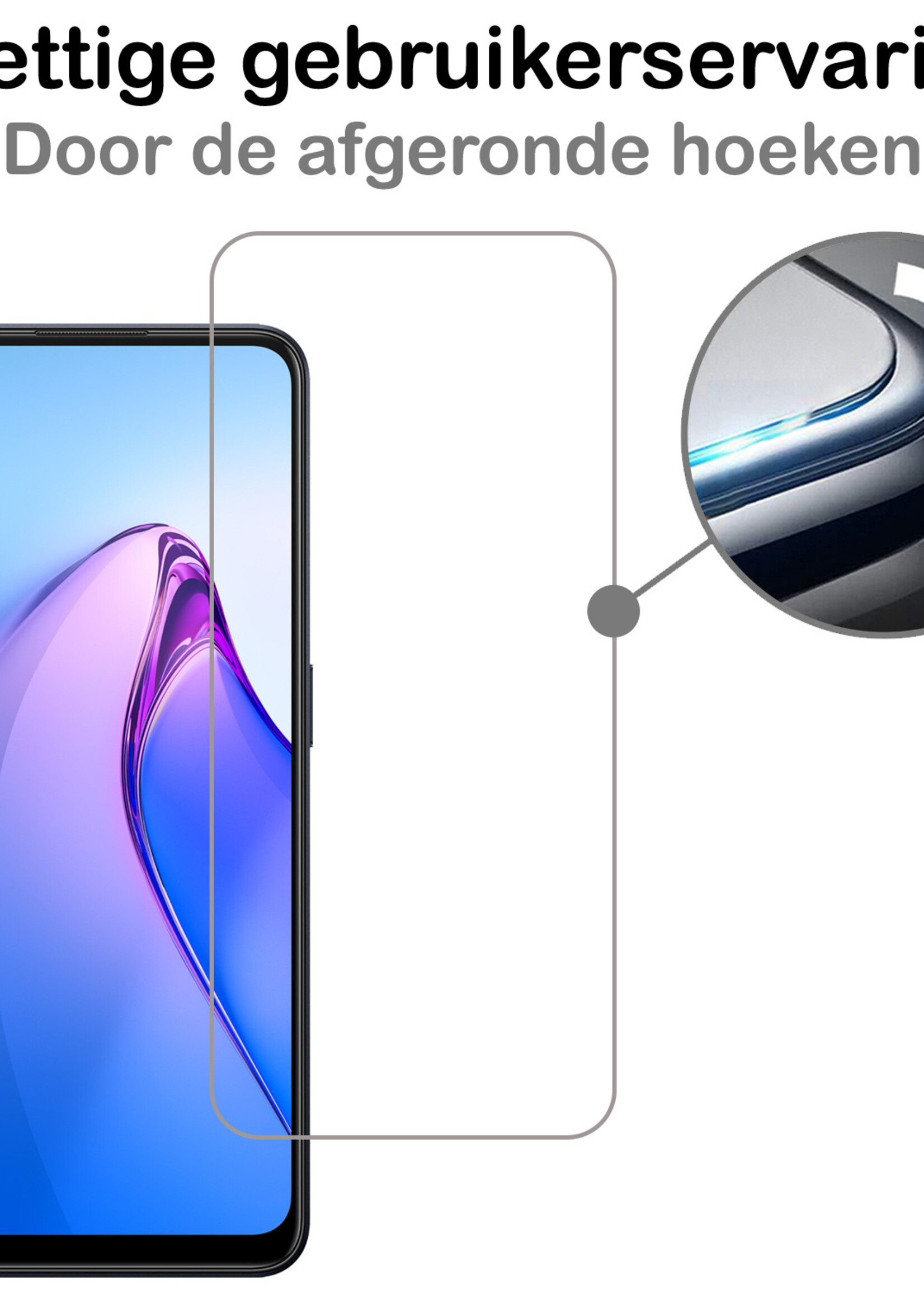 BTH Oppo Reno8 Screenprotector Glas Gehard Tempered Glass - Oppo Reno8 Screen Protector Screen Cover