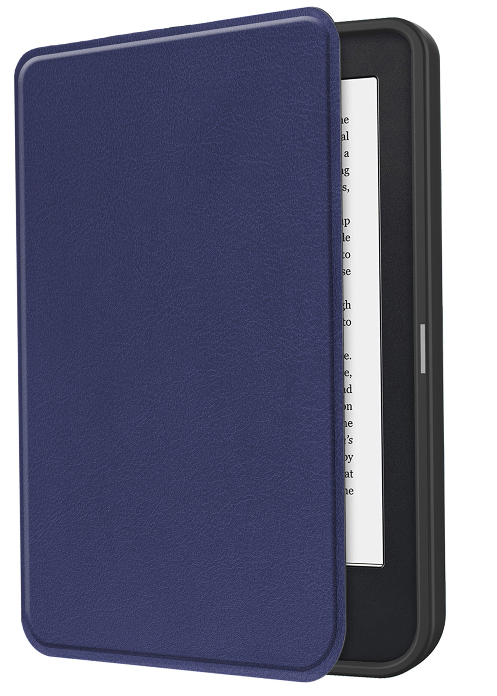 BTH Kobo Clara 2E Hoesje Luxe Bescherm Case - Kobo Clara 2E Hoes Book Cover - Donkerblauw