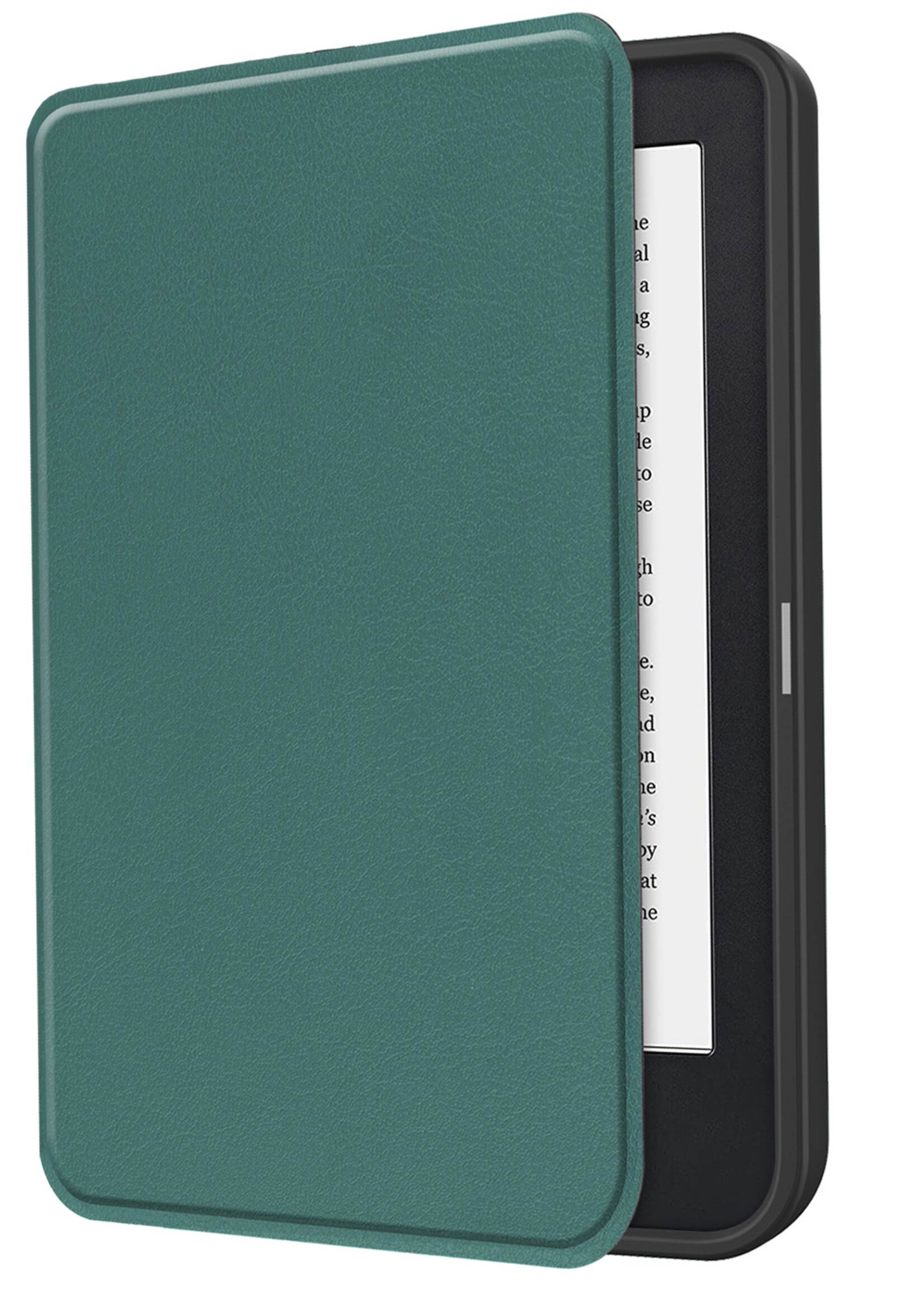BTH Kobo Clara 2E Hoesje Luxe Bescherm Case - Kobo Clara 2E Hoes Book Cover - Donkergroen