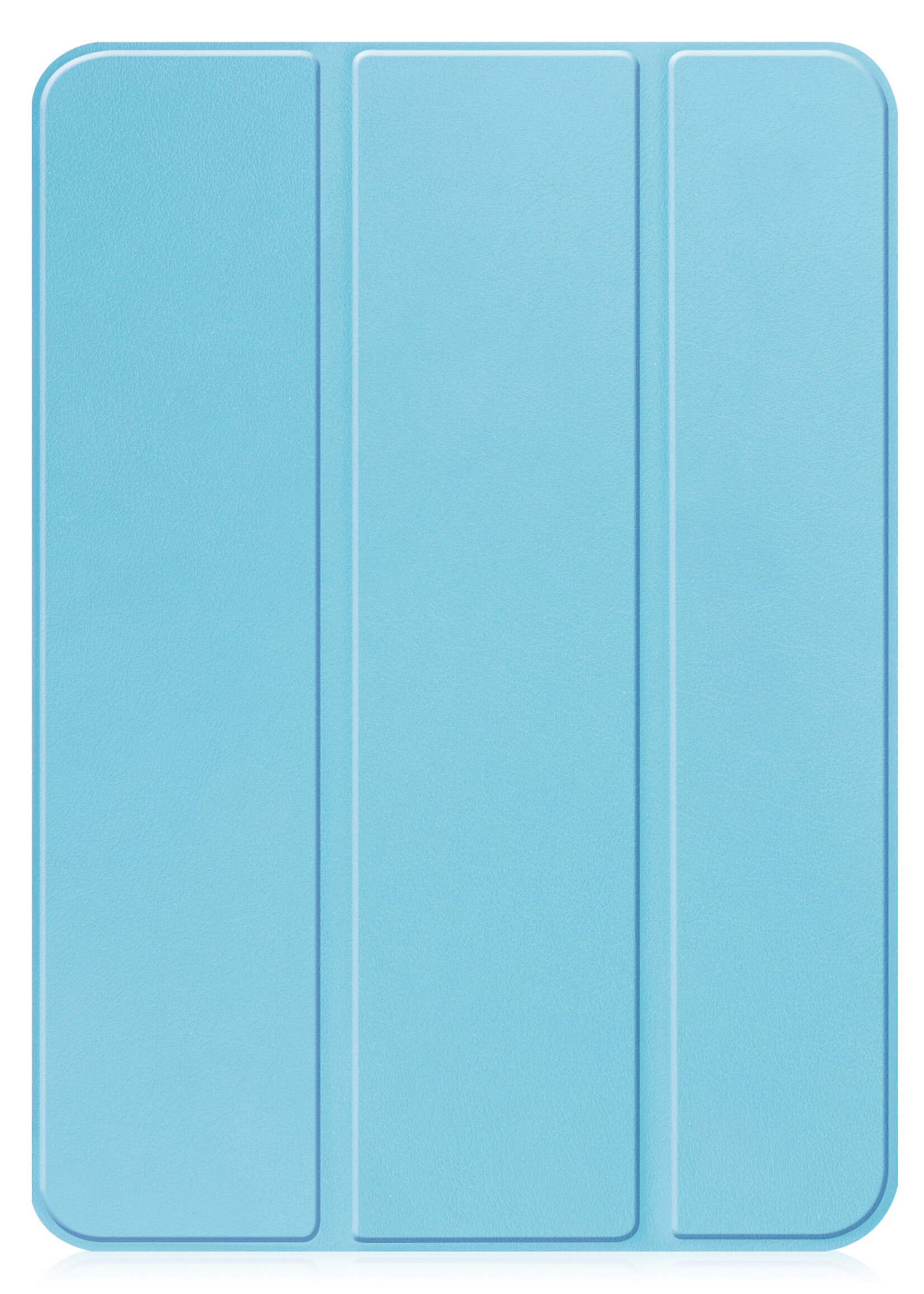 BTH iPad 2022 Hoesje Book Case Luxe Cover Hoes Met Uitsparing Apple Pencil - iPad 10 2022 Hoes Bookcase - Licht Blauw