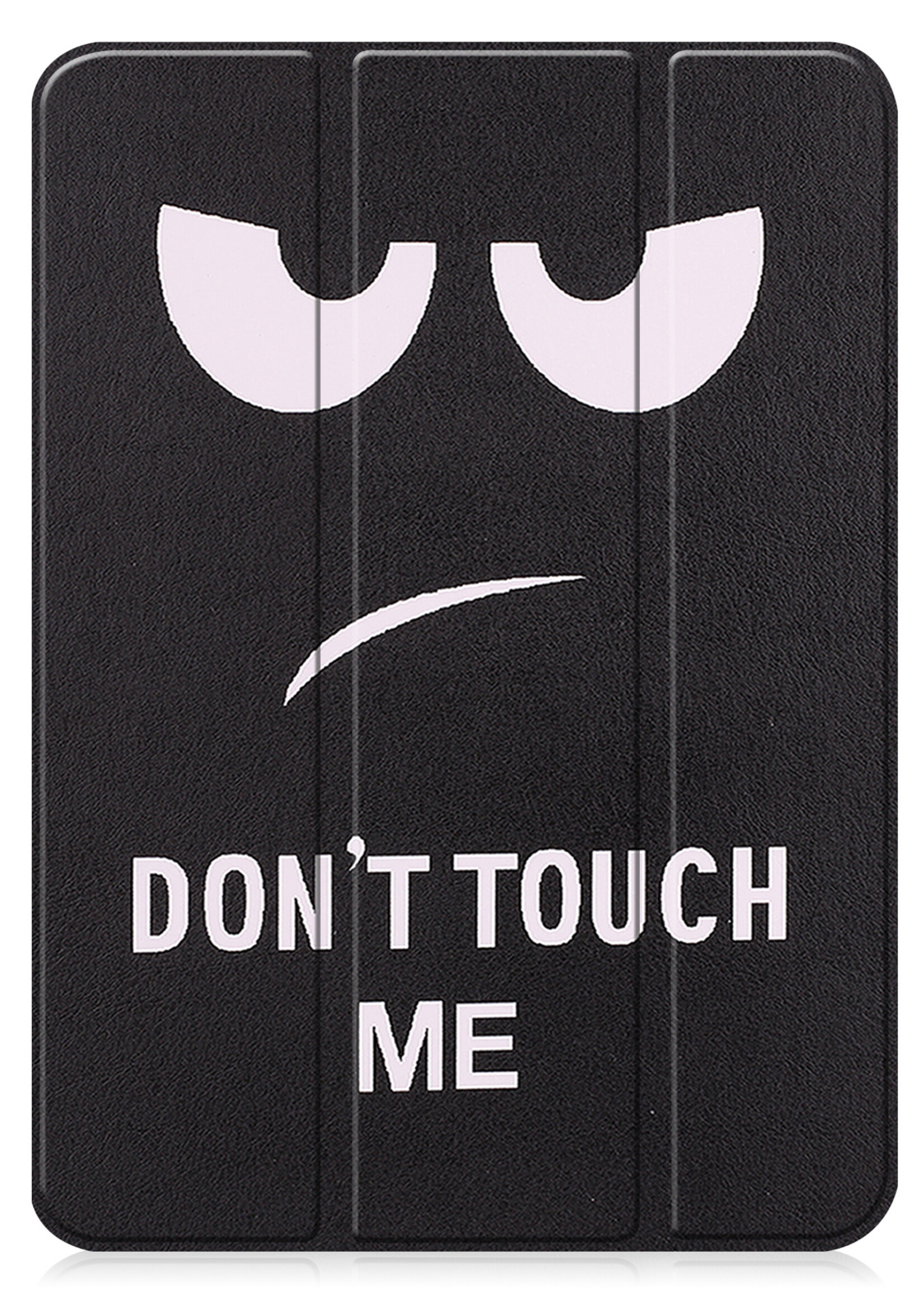 BTH iPad 2022 Hoesje Book Case Luxe Cover Hoes Met Uitsparing Apple Pencil - iPad 10 2022 Hoes Bookcase - Don't Touch Me