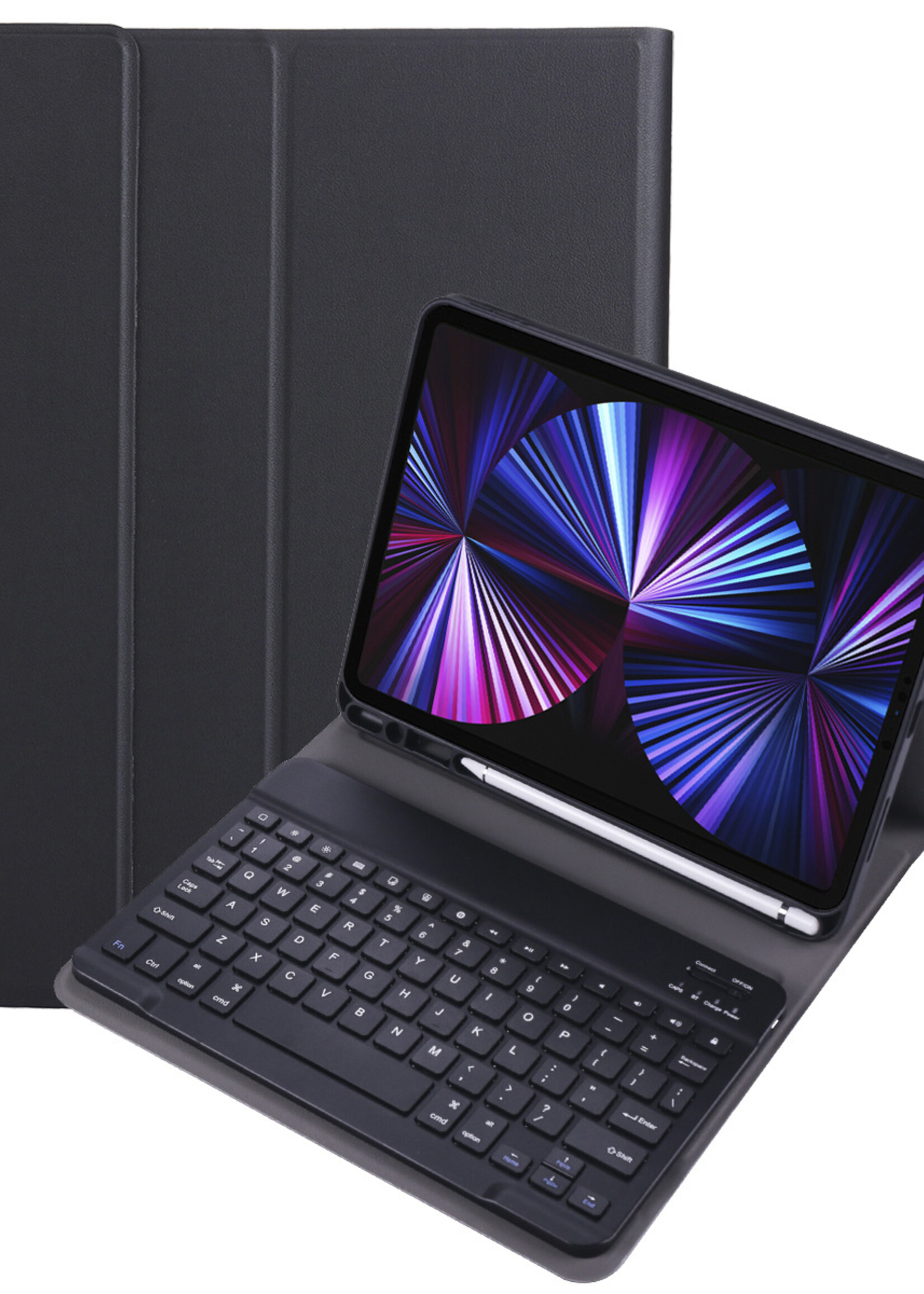 BTH BTH iPad Pro 11 inch (2022) Toetsenbordhoes - Zwart