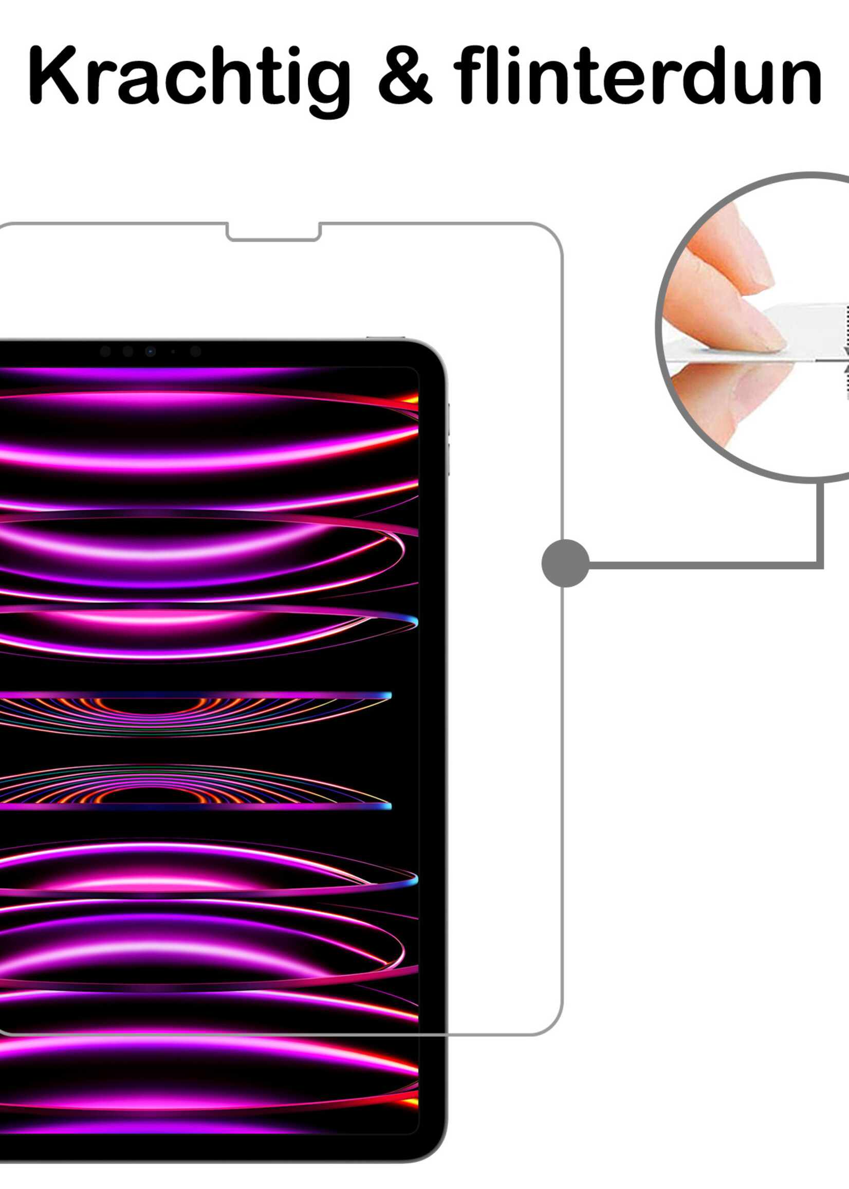 BTH BTH iPad Pro 12.9 2022 Screenprotector - 3 PACK