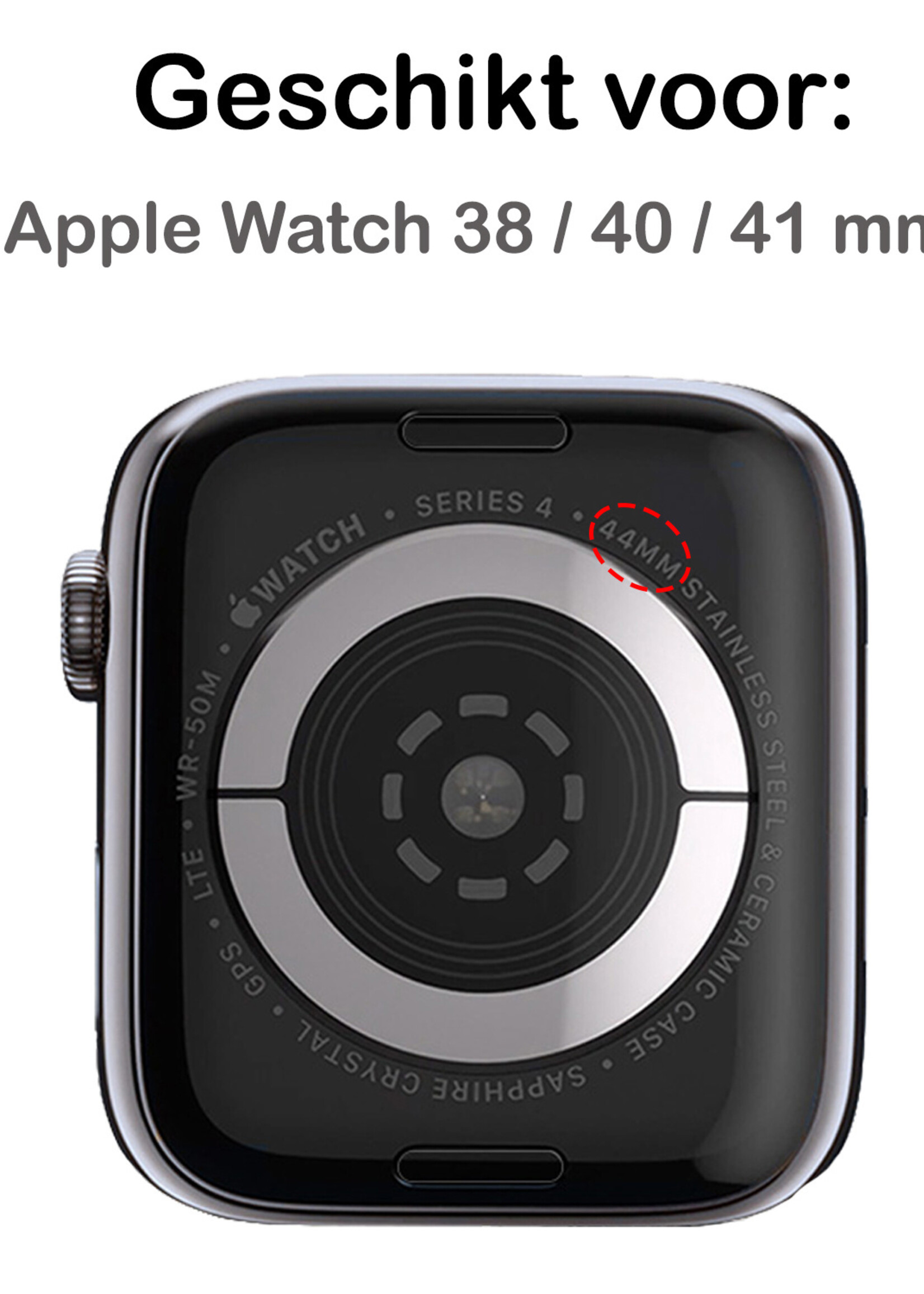 BTH Bandje Geschikt Voor Apple Watch Bandje 38/40/41 mm Metalen Schakel Polsband - Horloge Bandje Geschikt Voor Apple Watch 1-8 / SE - 38/40/41 mm - Zilver