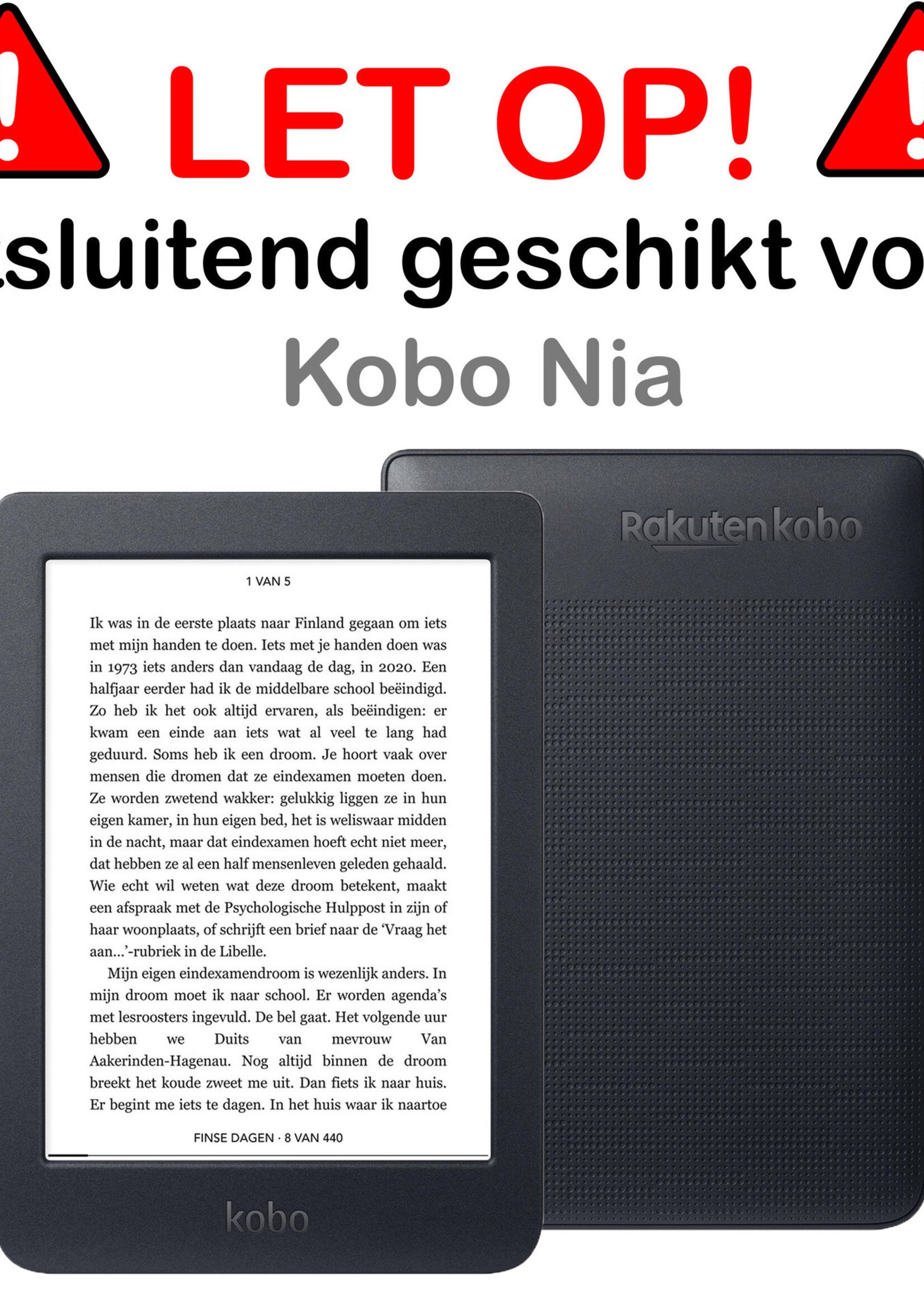 BTH Screenprotector Geschikt voor Kobo Nia Screenprotector Gehard Glas Tempered Glass - Screenprotector Geschikt voor Kobo Nia Screenprotector - 2 PACK