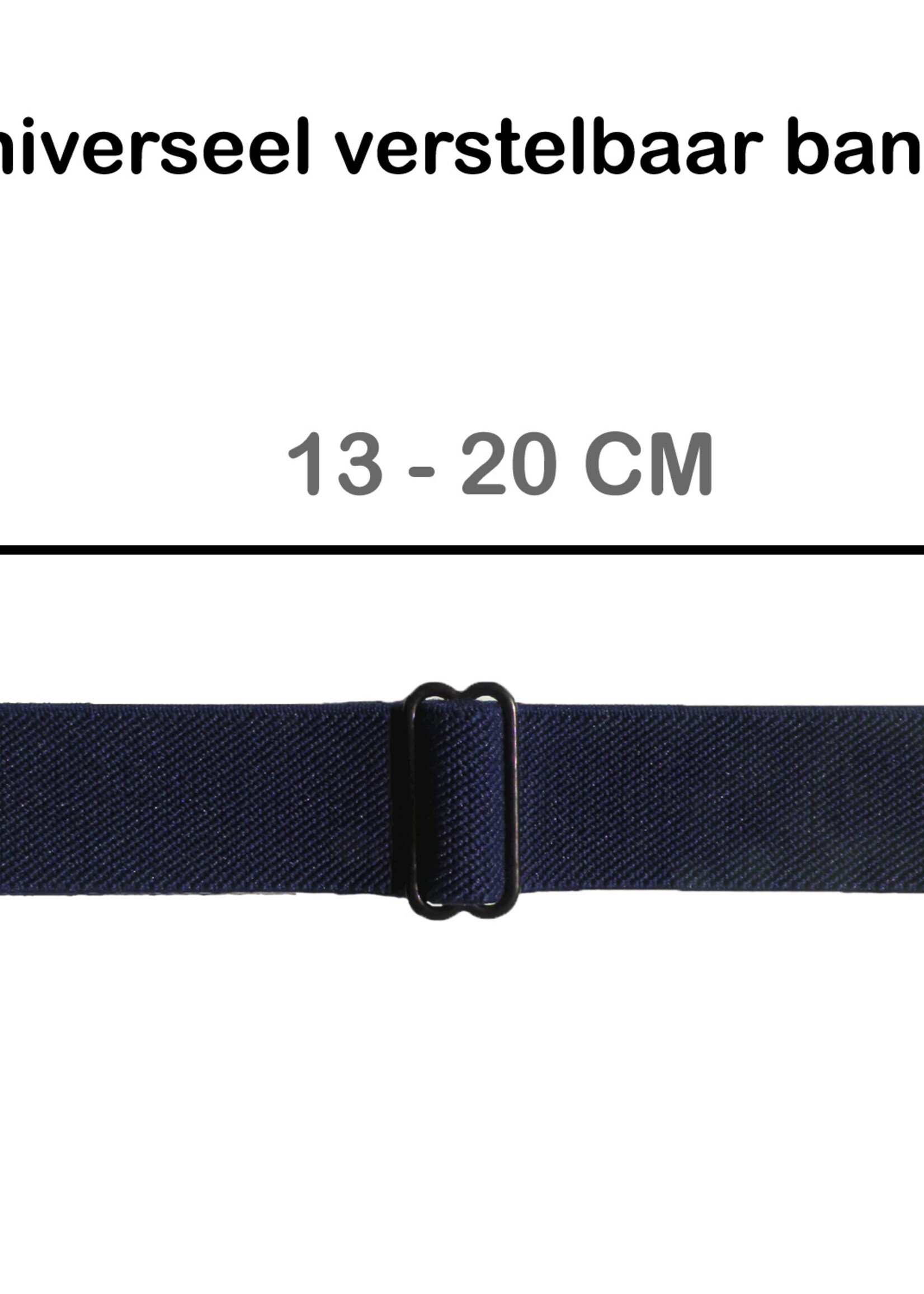 BTH Bandje Geschikt Voor Apple Watch Bandje 42/44/45 mm Nylon Polsband Met Gesp - Horloge Bandje Geschikt Voor Apple Watch 1-8 / SE - 42/44/45 mm - Donkerblauw