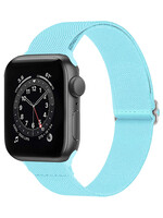 BTH BTH Apple Watch Bandje Stof Verstelbaar (42/44/45 mm) - Lichtblauw