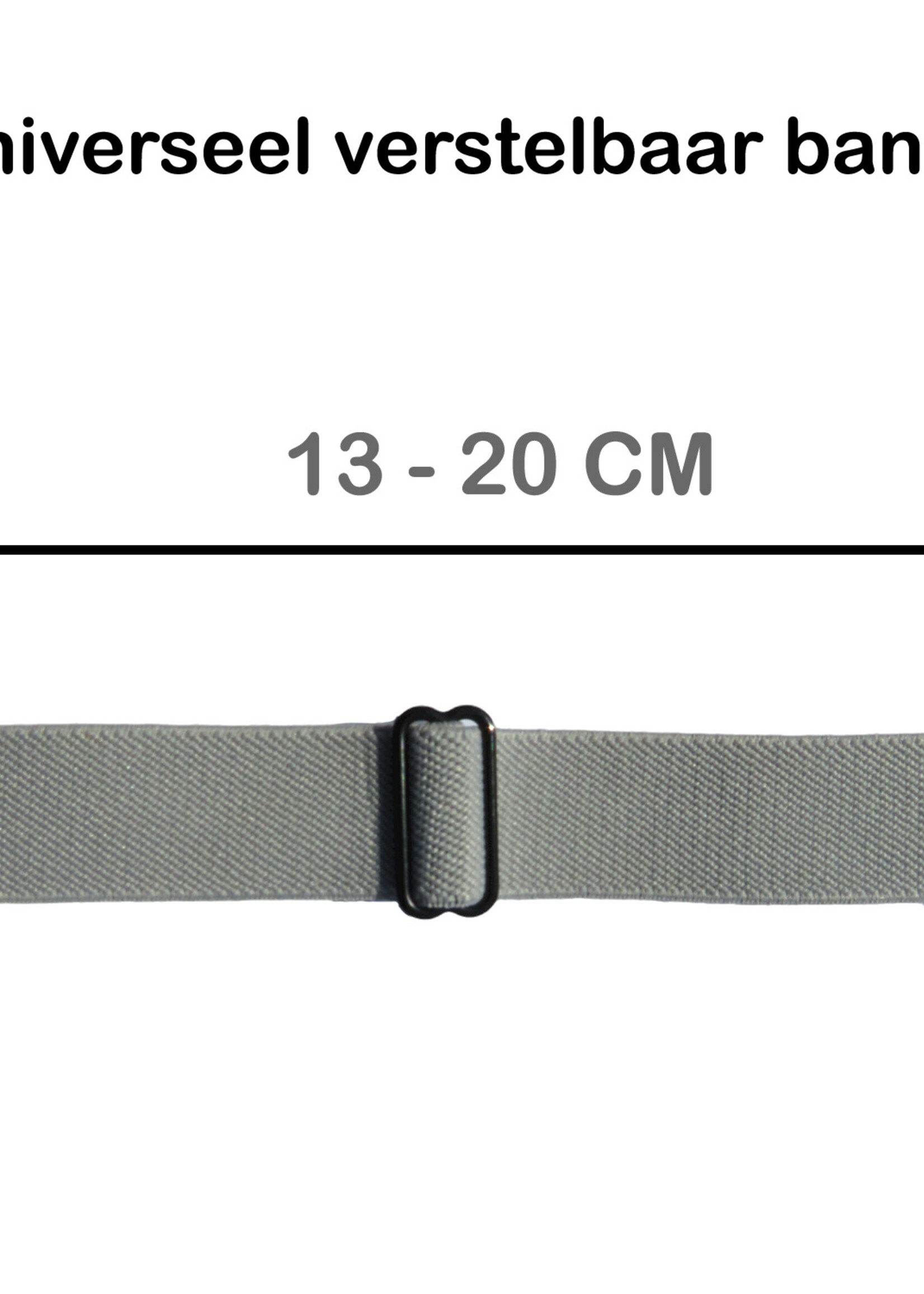 BTH Bandje Geschikt Voor Apple Watch Bandje 42/44/45 mm Nylon Polsband Met Gesp - Horloge Bandje Geschikt Voor Apple Watch 1-8 / SE - 42/44/45 mm - Grijs