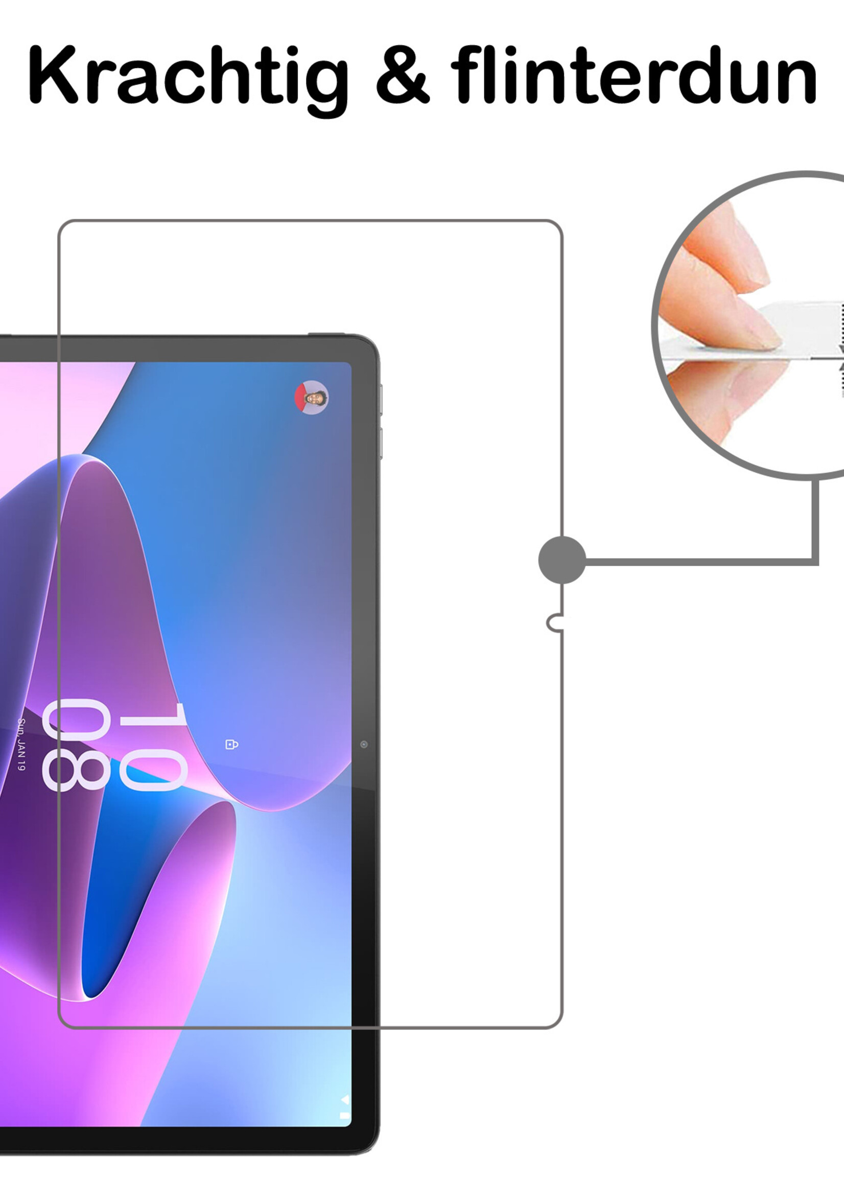 BTH Lenovo Tab P11 Pro (2e Gen) Screenprotector Tempered Glass Screen Protector Gehard Glas