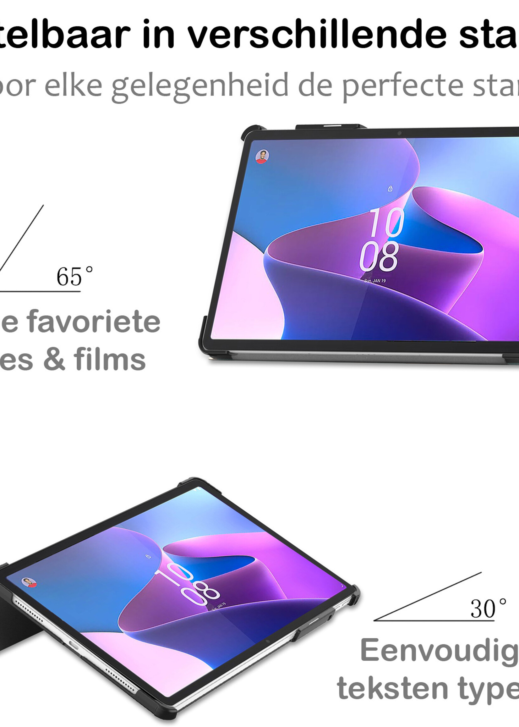BTH Lenovo Tab P11 Pro Hoesje (2e gen) Book Case Hoesje Met Lenovo Pen Uitsparing - Lenovo Tab P11 Pro Hoes Cover - 11,2 inch - Eenhoorn