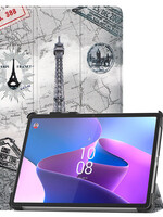 BTH BTH Lenovo Tab P11 Pro (2e Gen) Hoesje Met Uitsparing Apple Pencil - Eiffeltoren