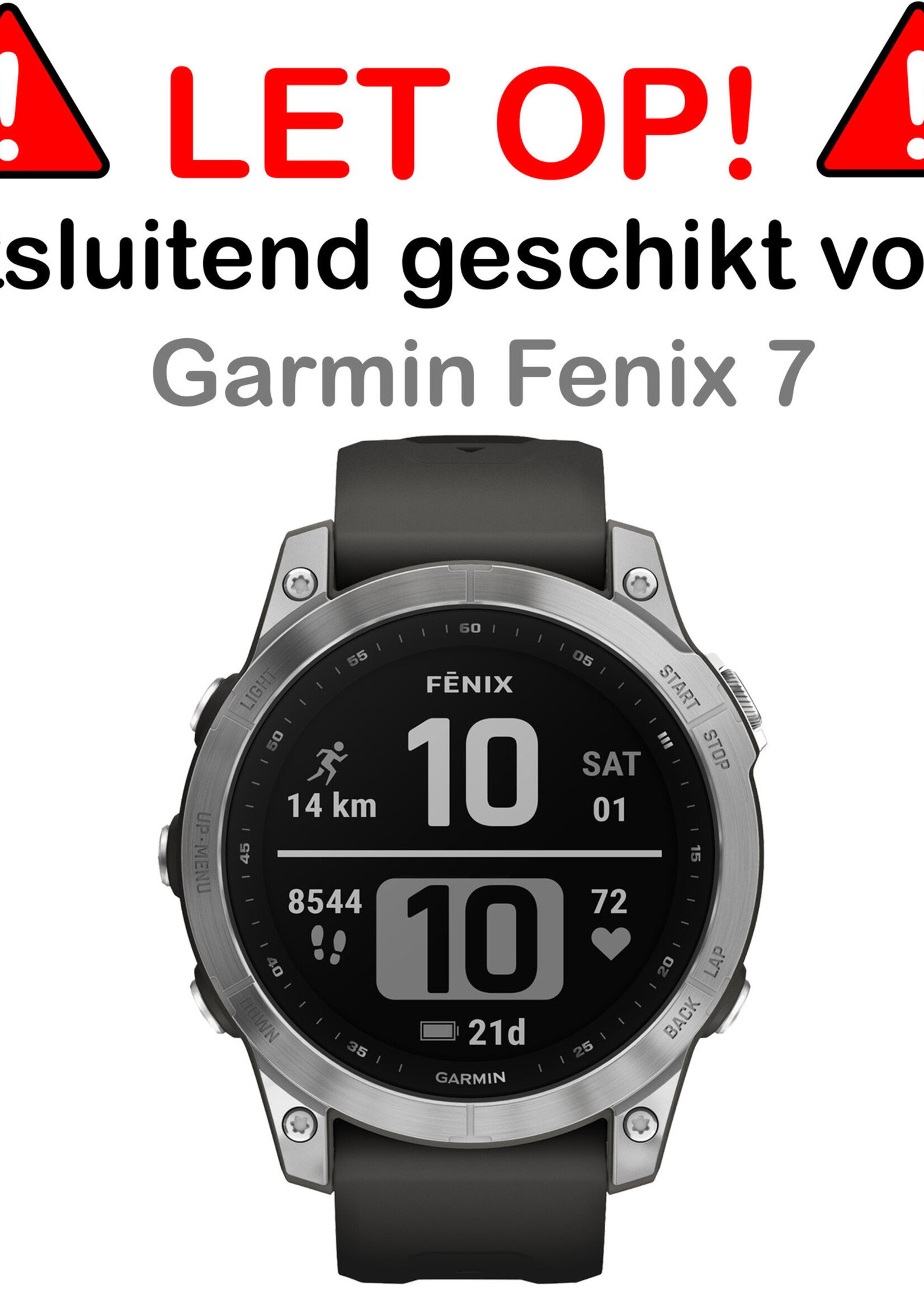 BTH Screenprotector Geschikt voor Garmin Fenix 7 Screenprotector Glas Gehard Screen Cover - Screen Protector Geschikt voor Garmin Fenix 7 Screenprotector Tempered Glass - 2 PACK