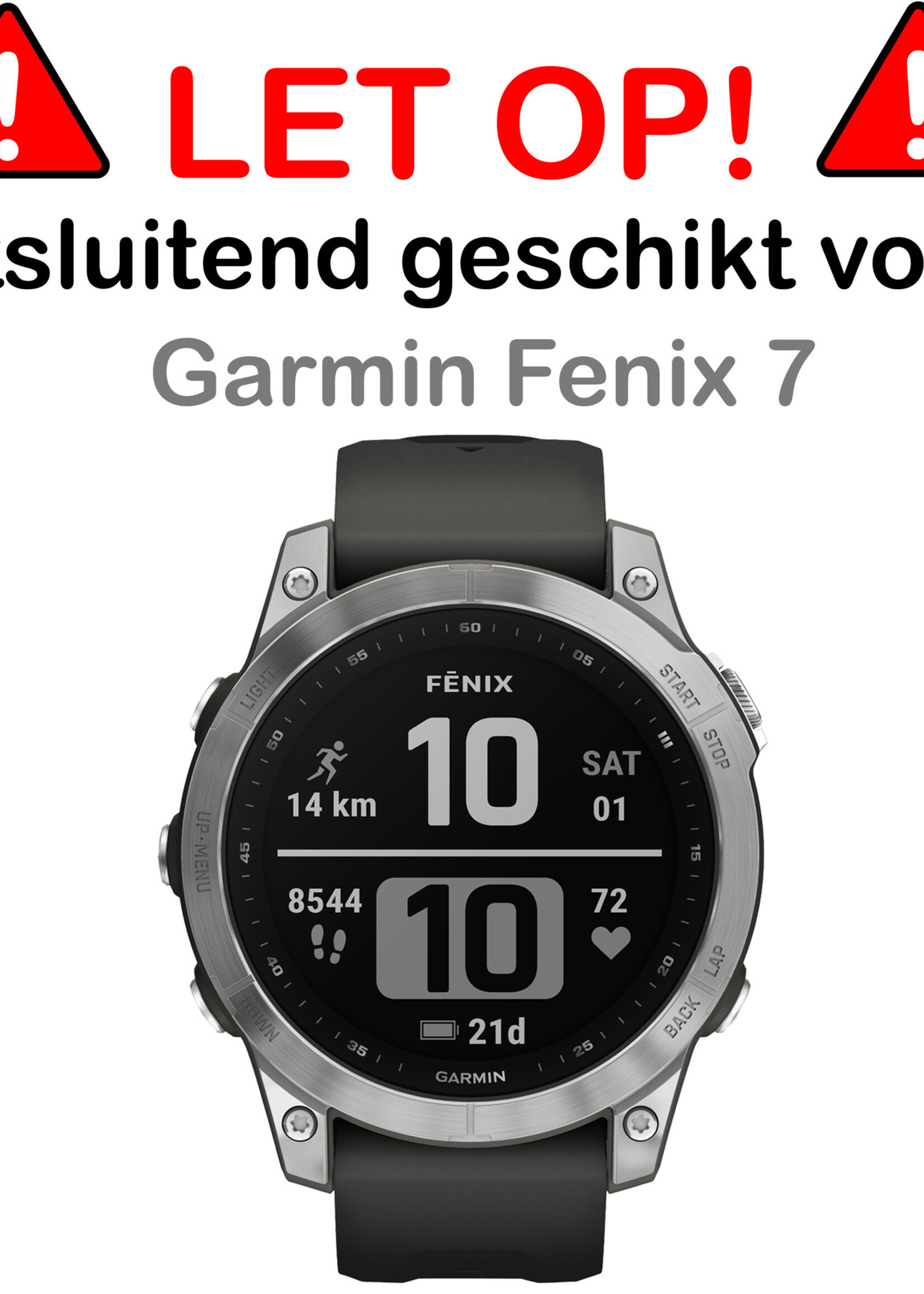 BTH Screenprotector Geschikt voor Garmin Fenix 7 Screenprotector Glas Gehard Screen Cover - Screen Protector Geschikt voor Garmin Fenix 7 Screenprotector Tempered Glass - 3 PACK
