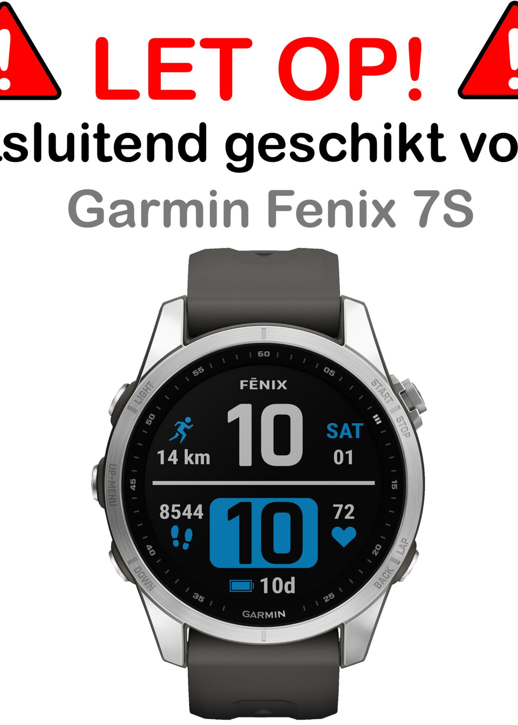 BTH Screenprotector Geschikt voor Garmin Fenix 7S Screenprotector Glas Gehard Screen Cover - Screen Protector Geschikt voor Garmin Fenix 7S Screenprotector Tempered Glass - 2 PACK