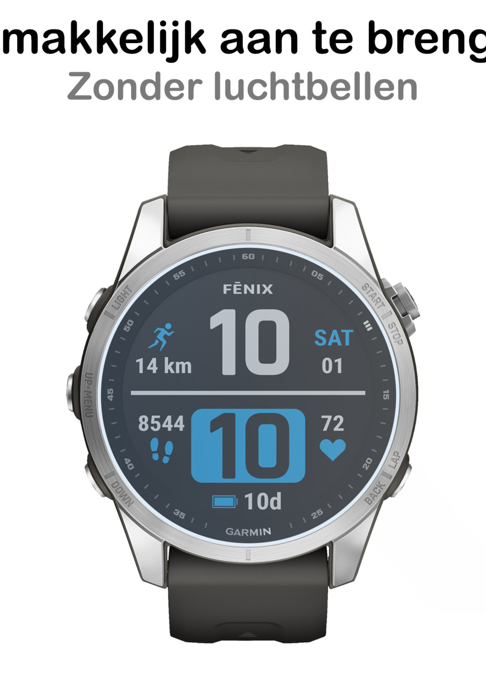 BTH Screenprotector Geschikt voor Garmin Fenix 7S Screenprotector Glas Gehard Screen Cover - Screen Protector Geschikt voor Garmin Fenix 7S Screenprotector Tempered Glass - 3 PACK