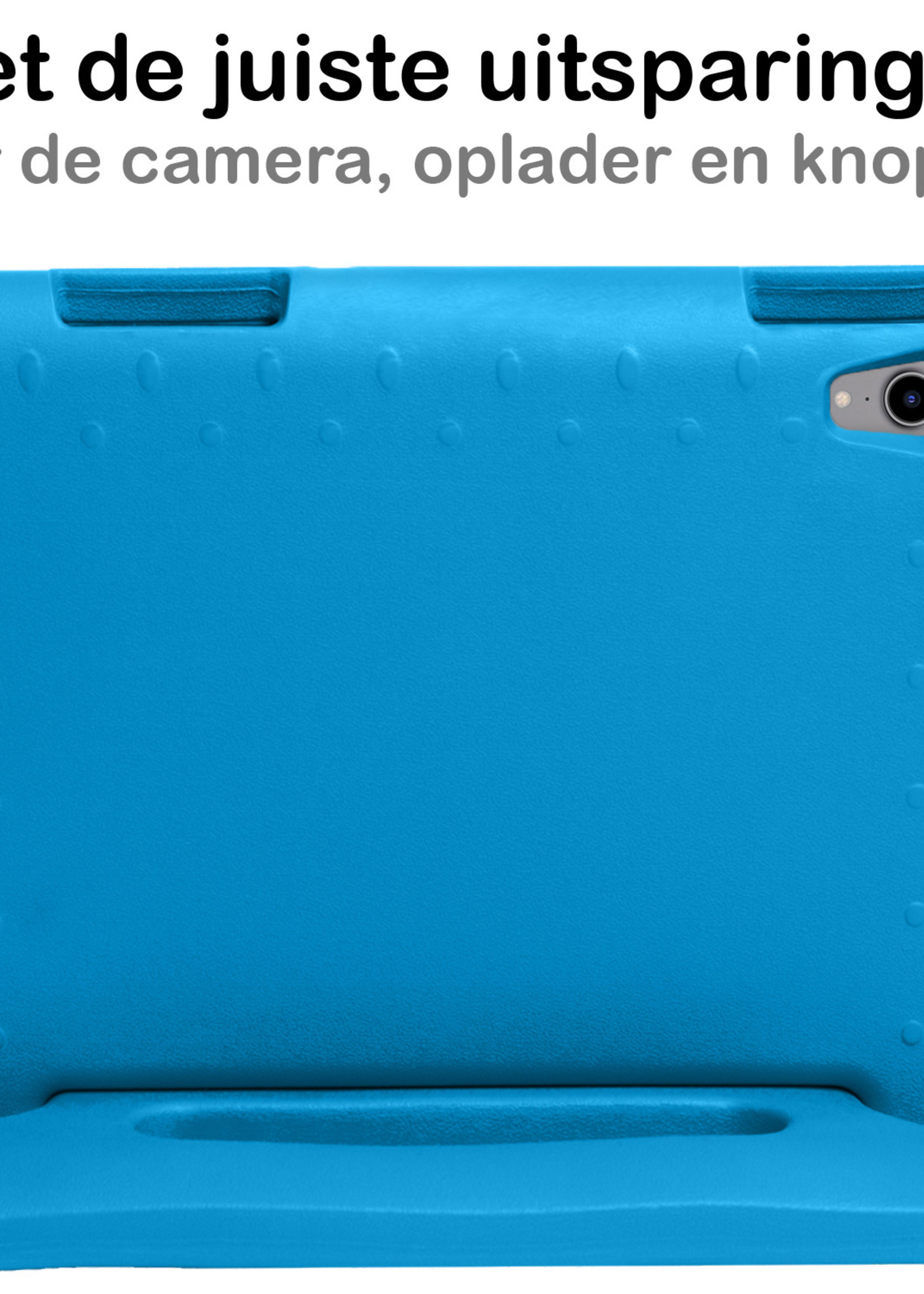 BTH iPad 2022 Hoes Kinder Hoesje Kids Case Cover Kids Proof - iPad 10 2022 Hoesje Kinder Hoes - Blauw
