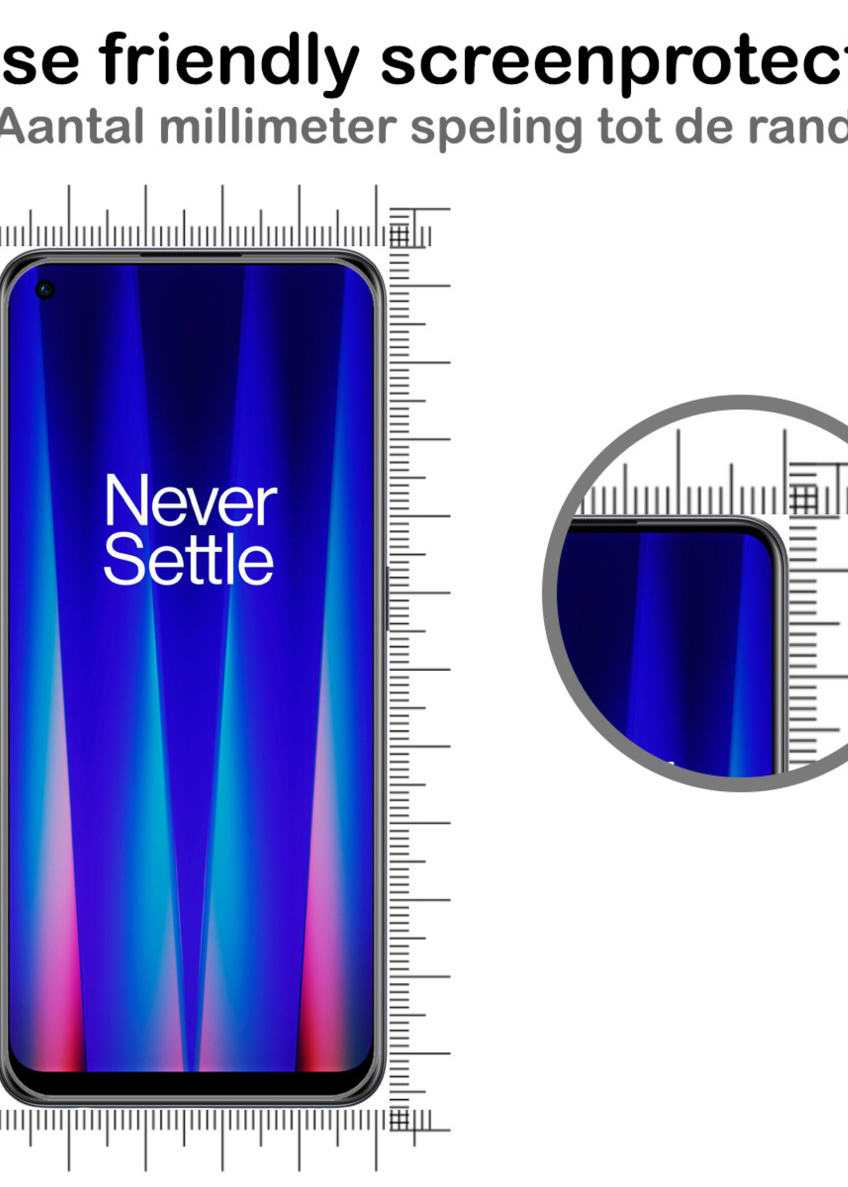 BTH Screenprotector Geschikt voor OnePlus Nord CE 2 Lite Screenprotector Glas Gehard Tempered Glass - Screenprotector Geschikt voor OnePlus Nord CE 2 Lite Screen Protector Screen Cover - 2 PACK