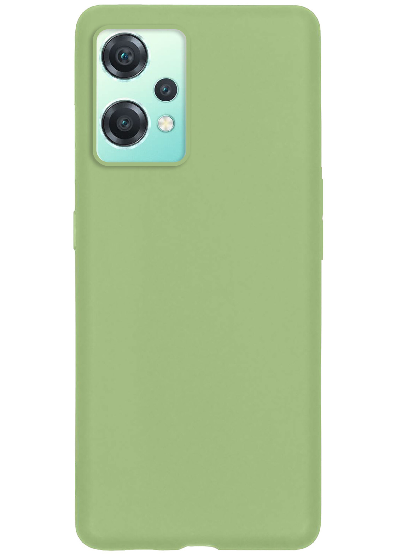 BTH OnePlus Nord CE 2 Lite Hoesje Siliconen Case Cover - OnePlus Nord CE 2 Lite Hoesje Cover Hoes Siliconen - Groen
