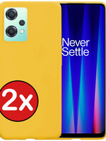 BTH BTH OnePlus Nord CE 2 Lite Hoesje Siliconen - Geel - 2 PACK