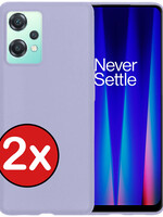 BTH BTH OnePlus Nord CE 2 Lite Hoesje Siliconen - Lila - 2 PACK