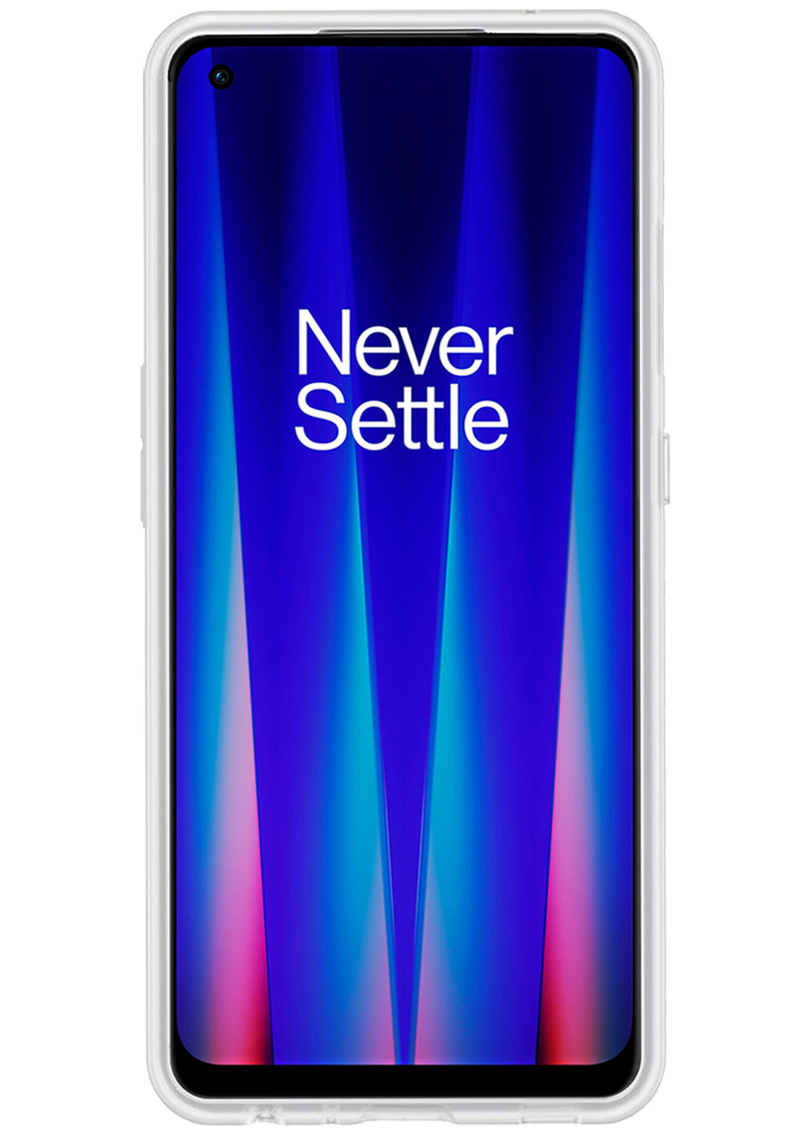BTH Hoesje Geschikt voor OnePlus Nord CE 2 Lite Hoesje Siliconen Case Hoes Met Screenprotector - Hoes Geschikt voor OnePlus Nord CE 2 Lite Hoes Cover Case - Transparant