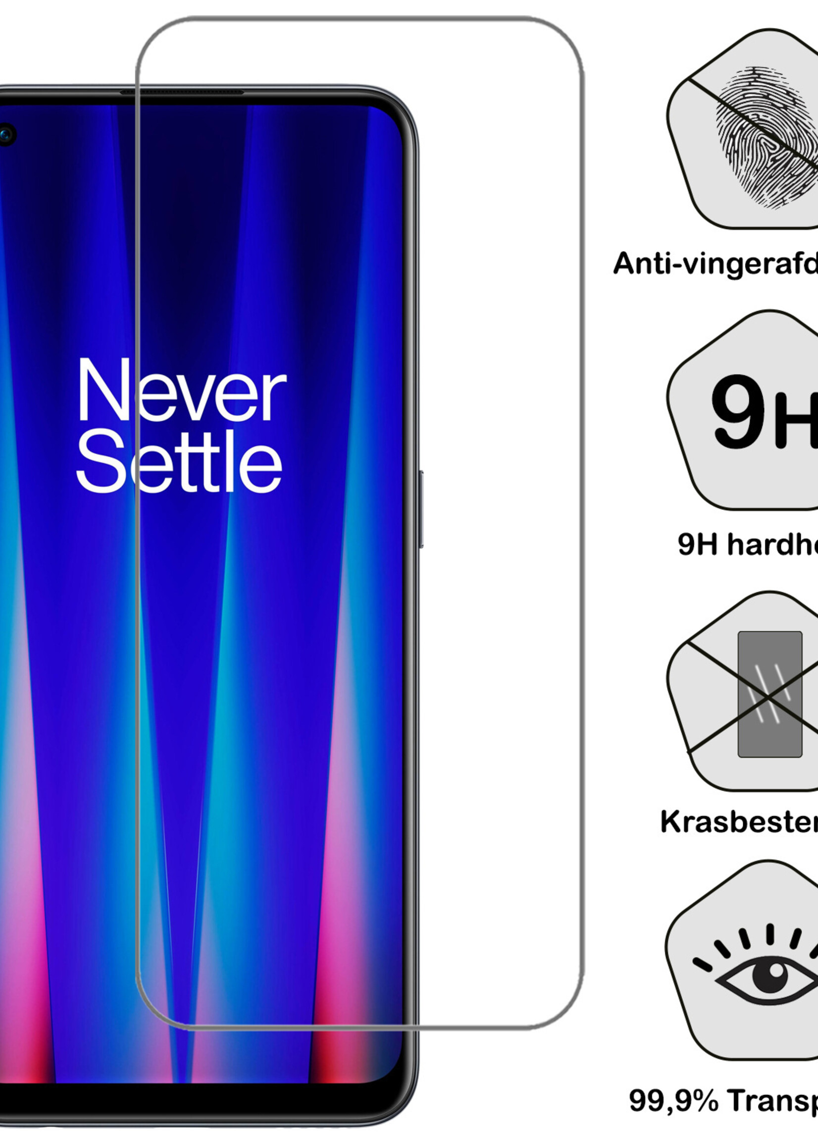 BTH Hoesje Geschikt voor OnePlus Nord CE 2 Lite Hoesje Siliconen Case Hoes Met 2x Screenprotector - Hoes Geschikt voor OnePlus Nord CE 2 Lite Hoes Cover Case - Rood