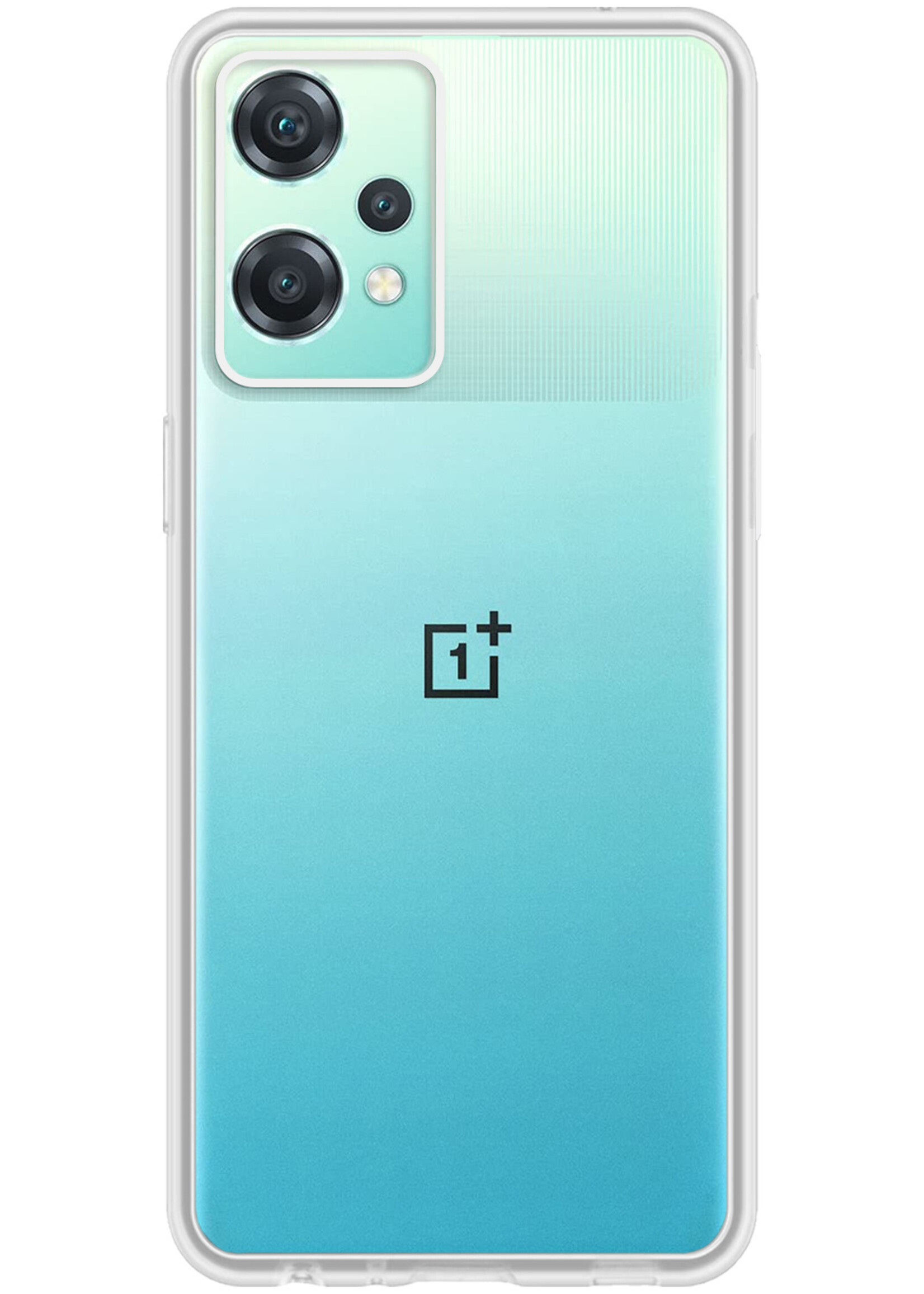 BTH Hoesje Geschikt voor OnePlus Nord CE 2 Lite Hoesje Siliconen Case Hoes Met 2x Screenprotector - Hoes Geschikt voor OnePlus Nord CE 2 Lite Hoes Cover Case - Transparant