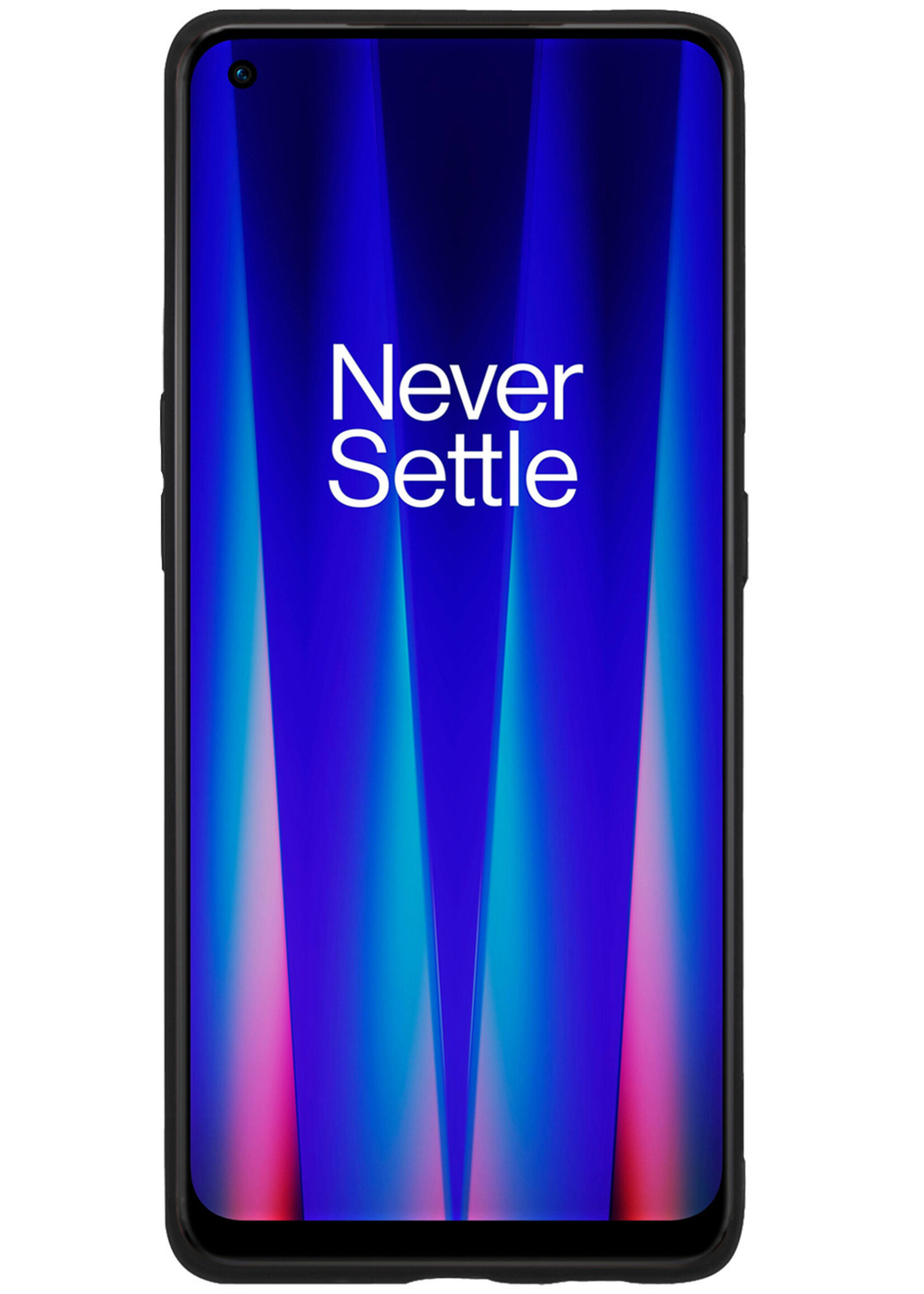 BTH Hoesje Geschikt voor OnePlus Nord CE 2 Lite Hoesje Siliconen Case Hoes Met 2x Screenprotector - Hoes Geschikt voor OnePlus Nord CE 2 Lite Hoes Cover Case - Zwart