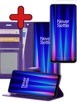 BTH BTH OnePlus Nord CE 2 Lite Hoesje Bookcase Paars Met Screenprotector
