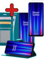 BTH BTH OnePlus Nord CE 2 Lite Hoesje Bookcase Turquoise Met Screenprotector