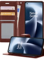 BTH BTH OnePlus Nord 2T Hoesje Bookcase - Bruin